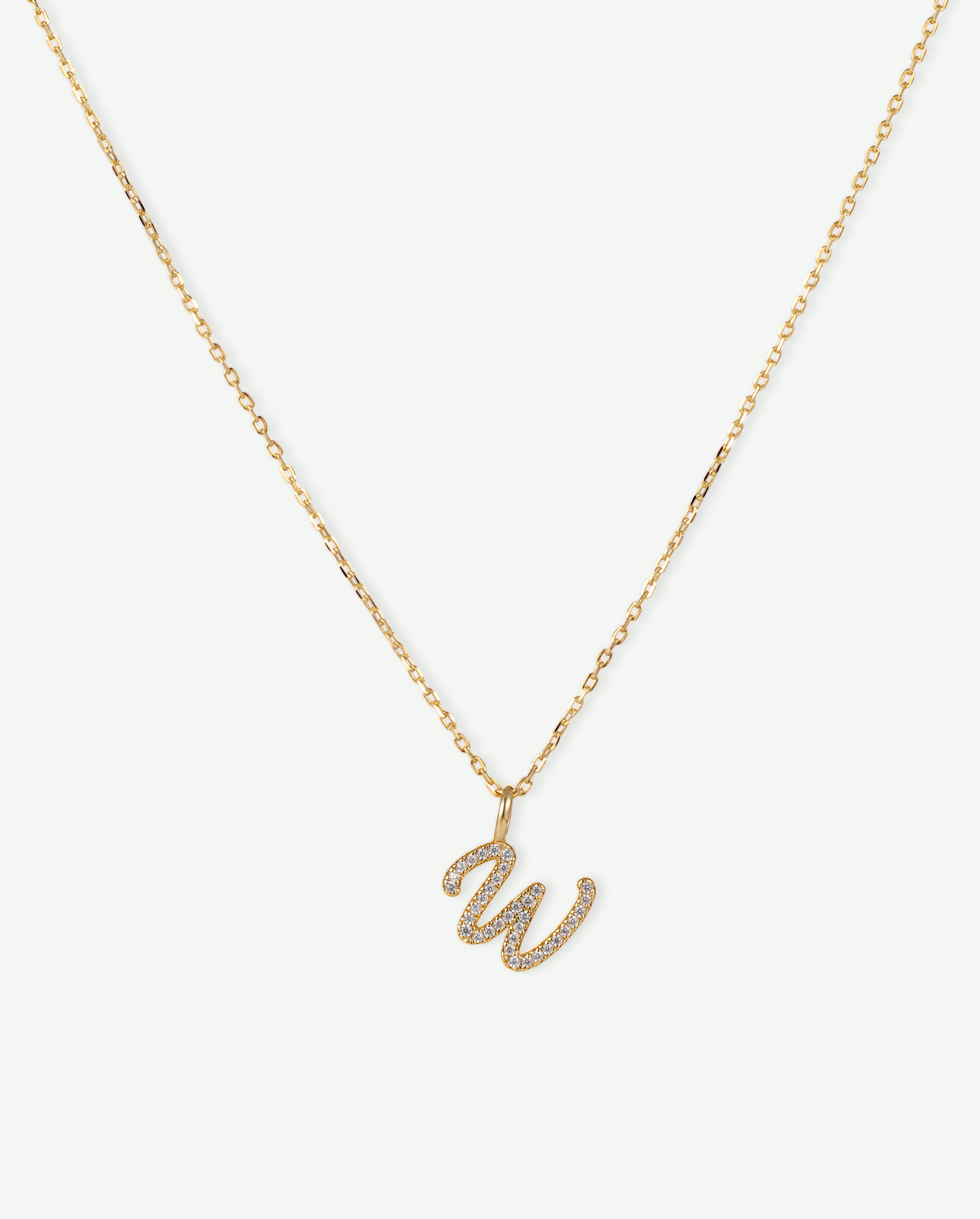 Letter W Charm