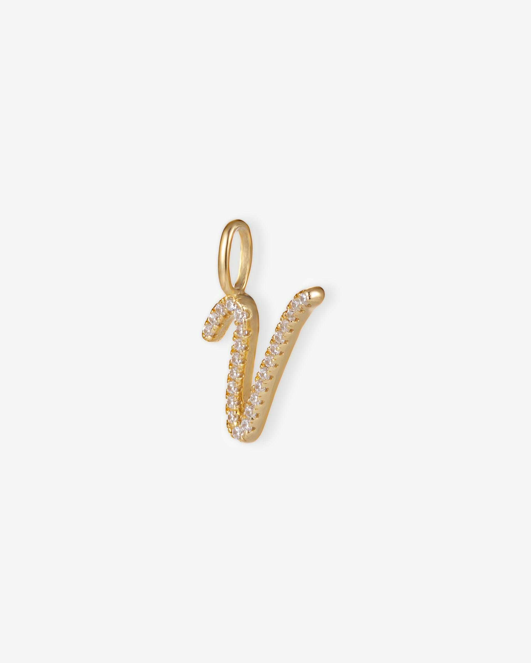 Letter V Charm