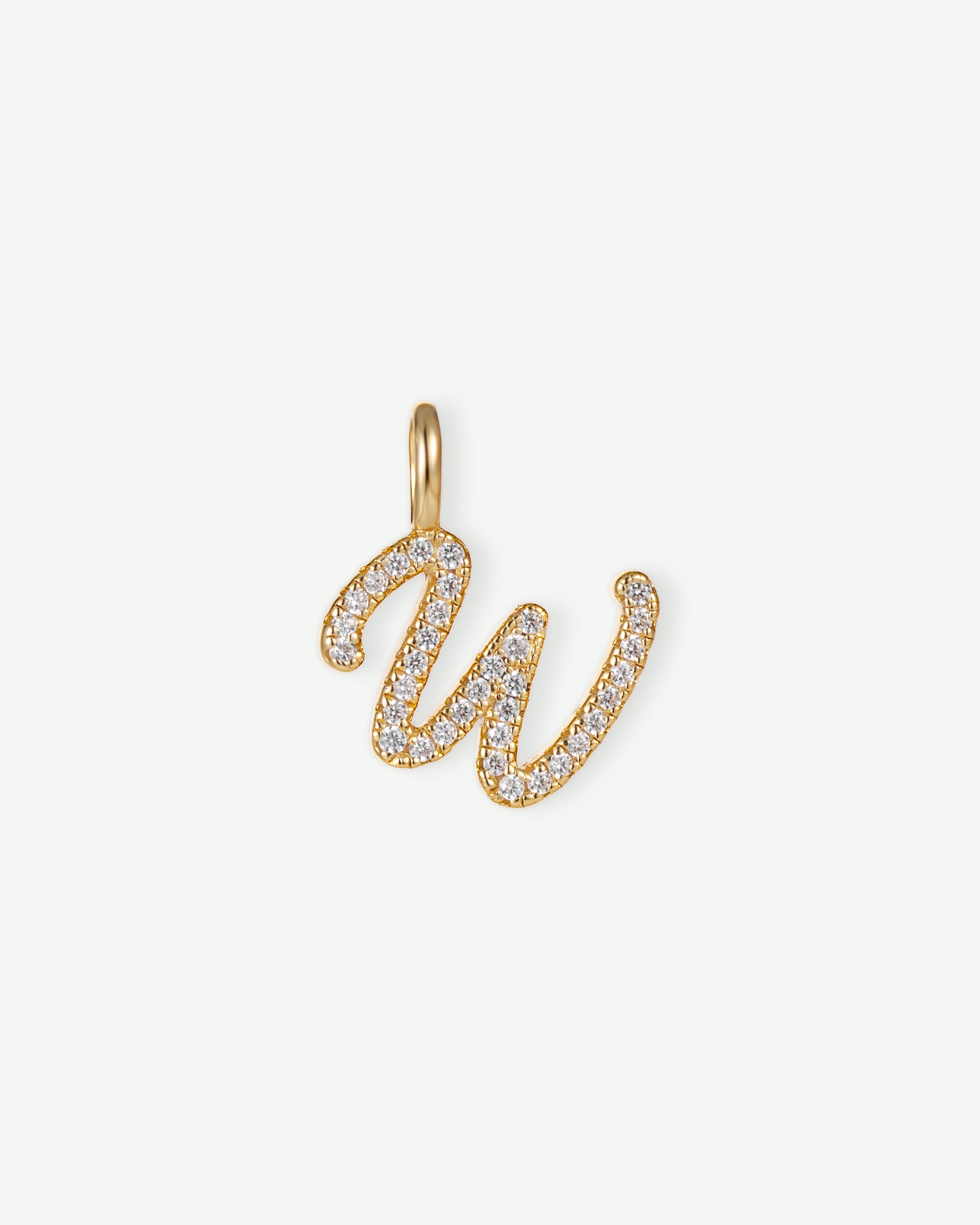 Letter W Charm