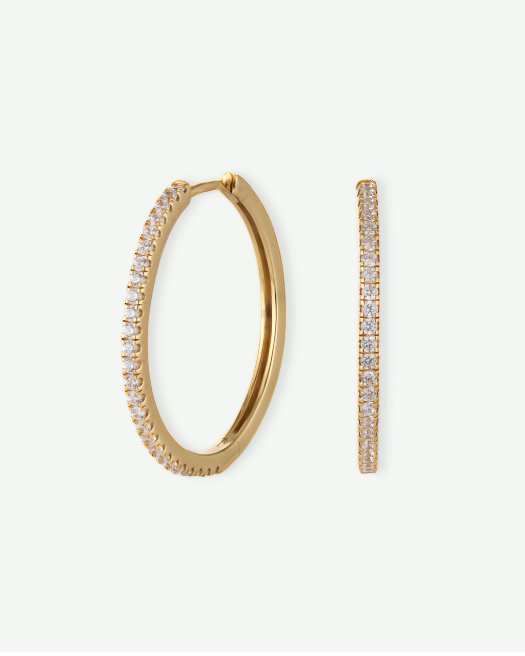 MUSE Pavé Hoop Earrings Set