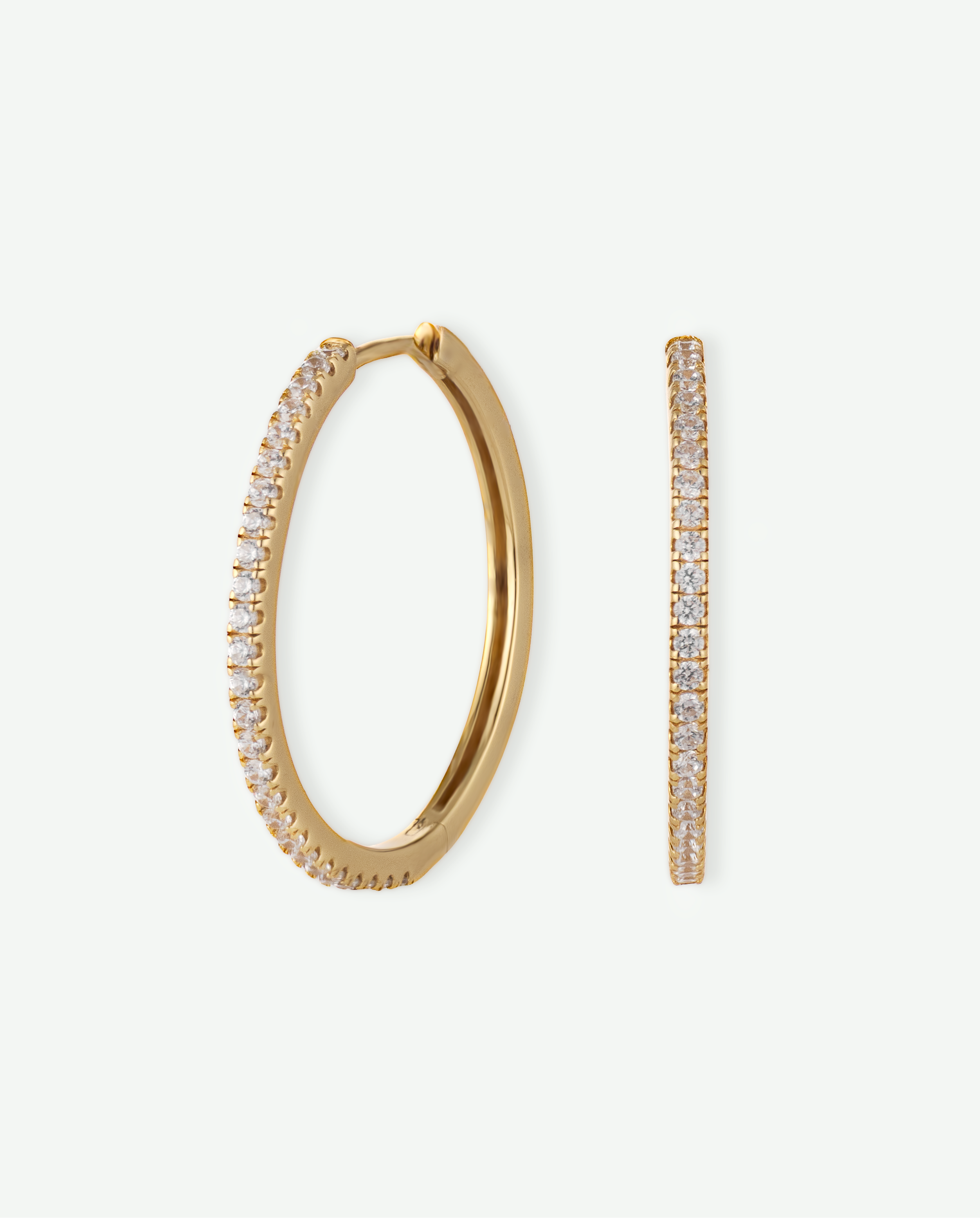 MUSE Pavé Hoop Earrings Set