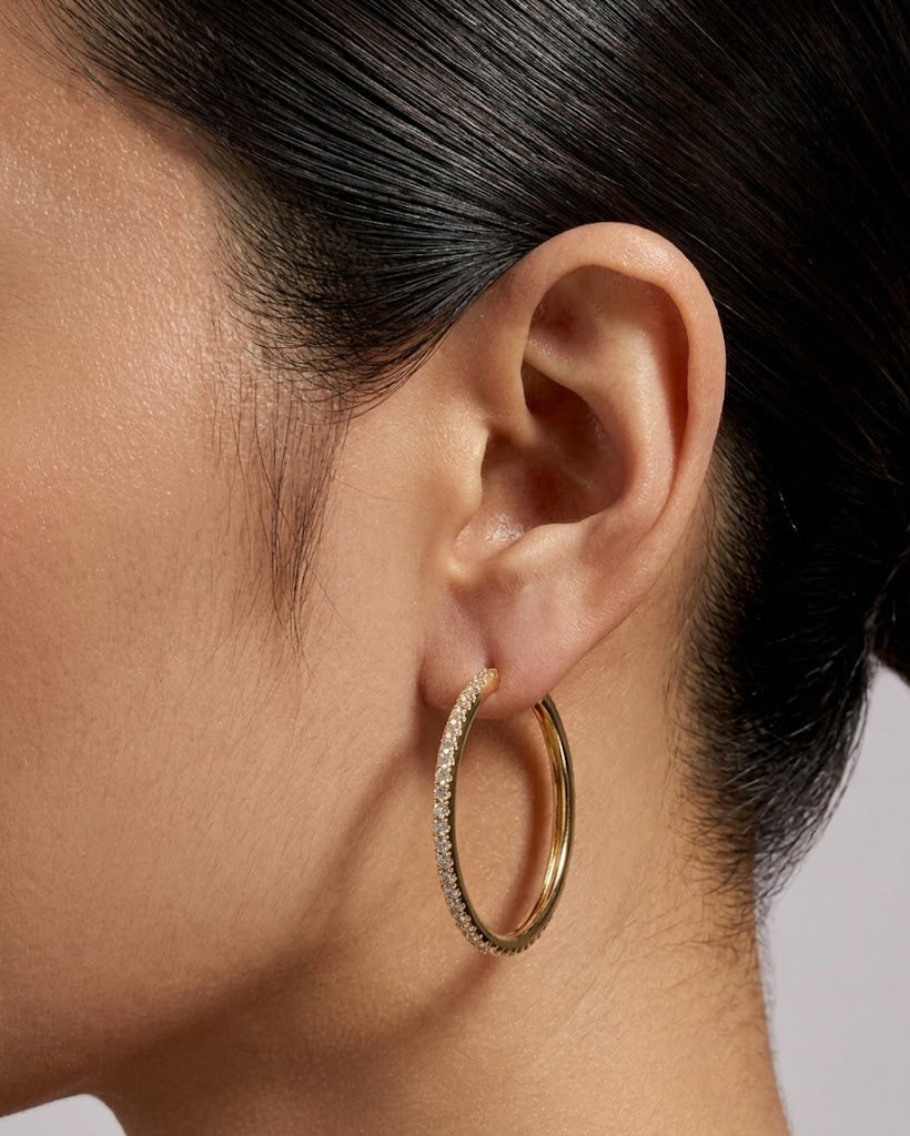 Muse Pavé Hoops Large