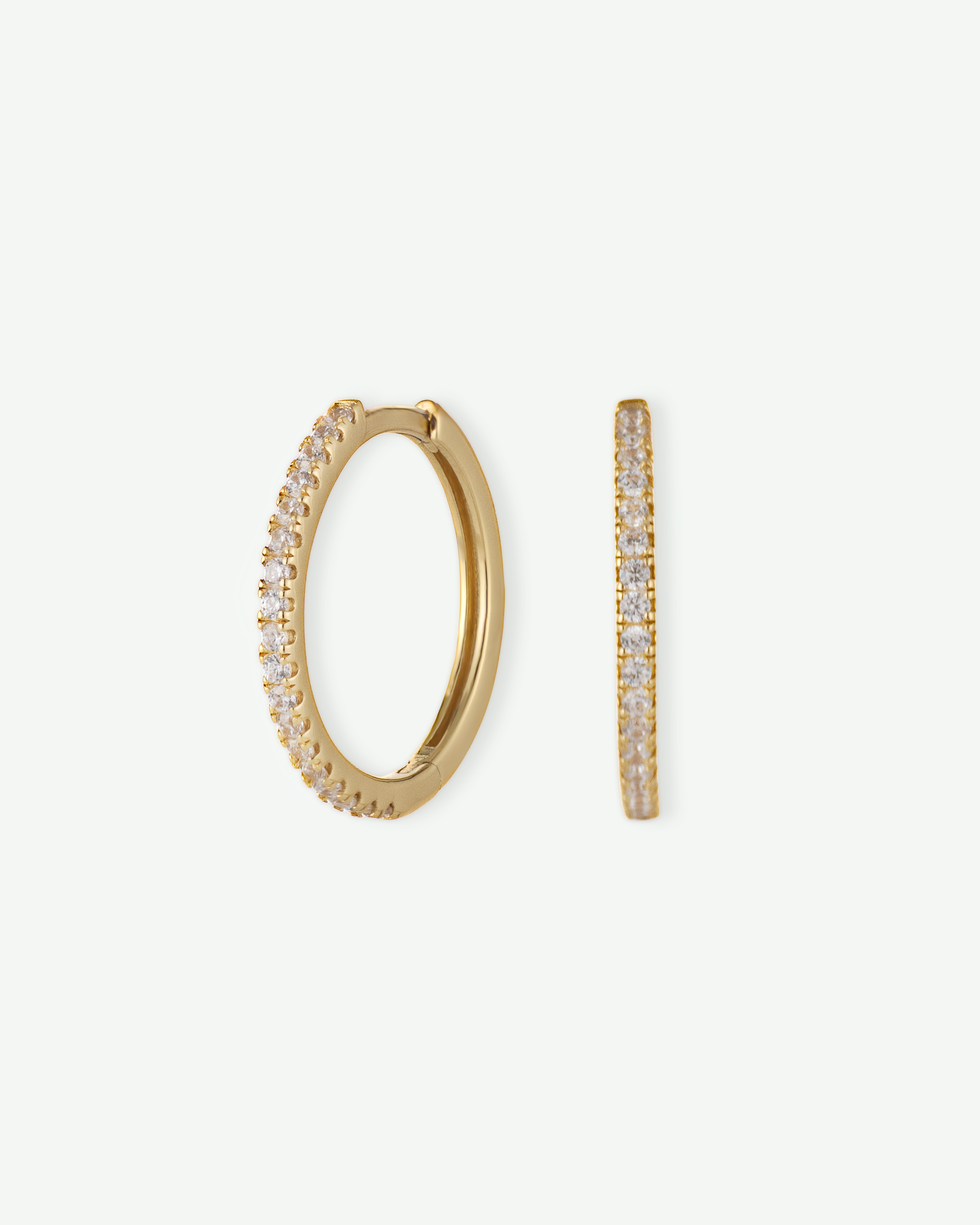 Muse Pavé Hoops Medium