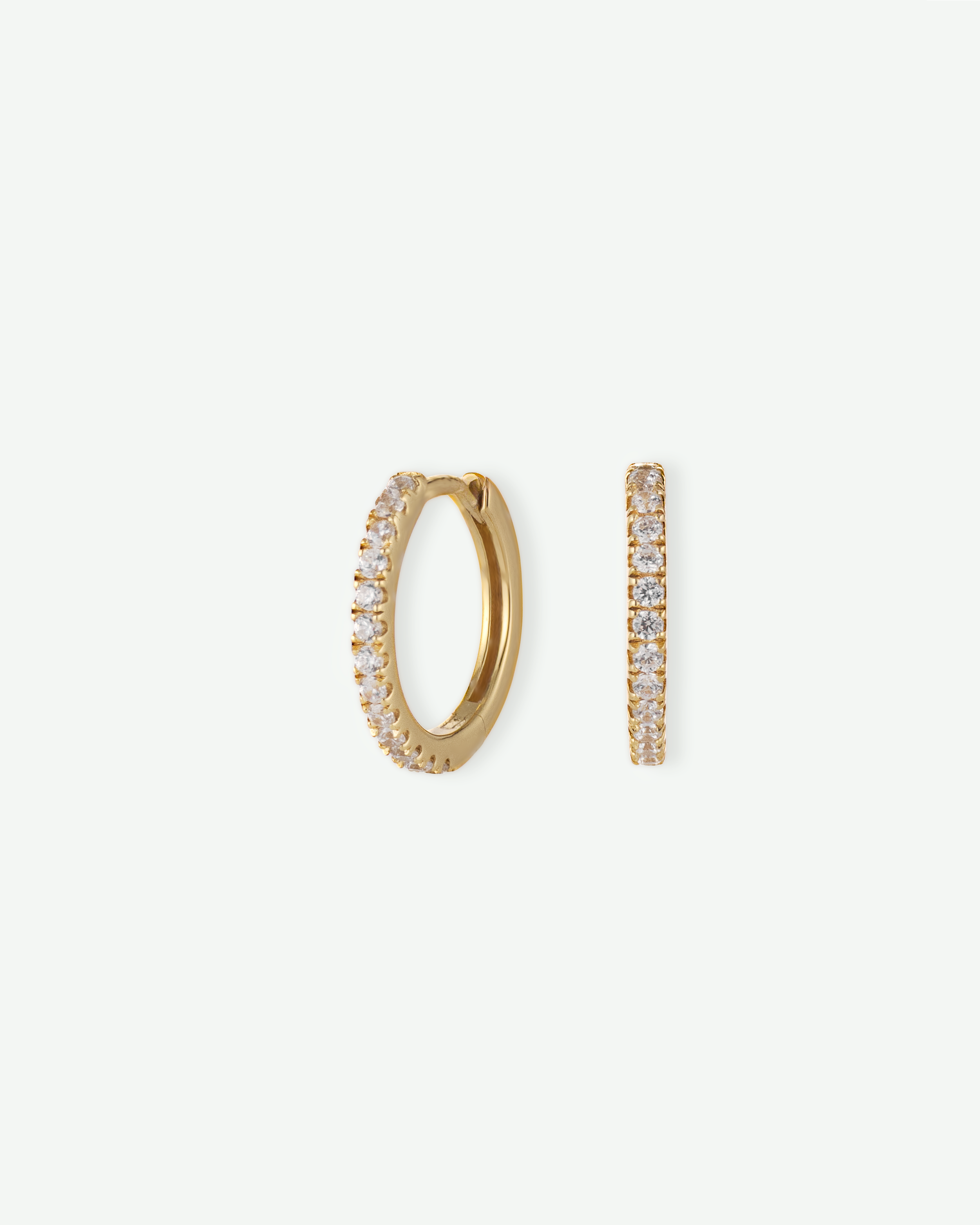 MUSE Pavé Hoop Earrings Set