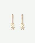 Star Pavé Hoops