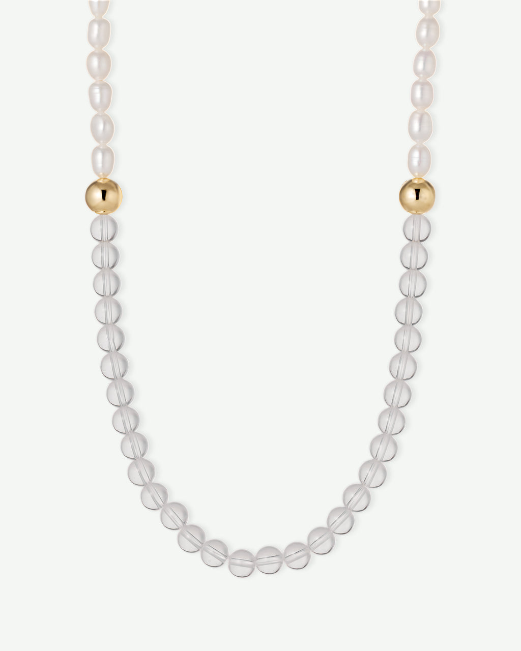 Clear Crystal Beaded Bracelet / Necklace