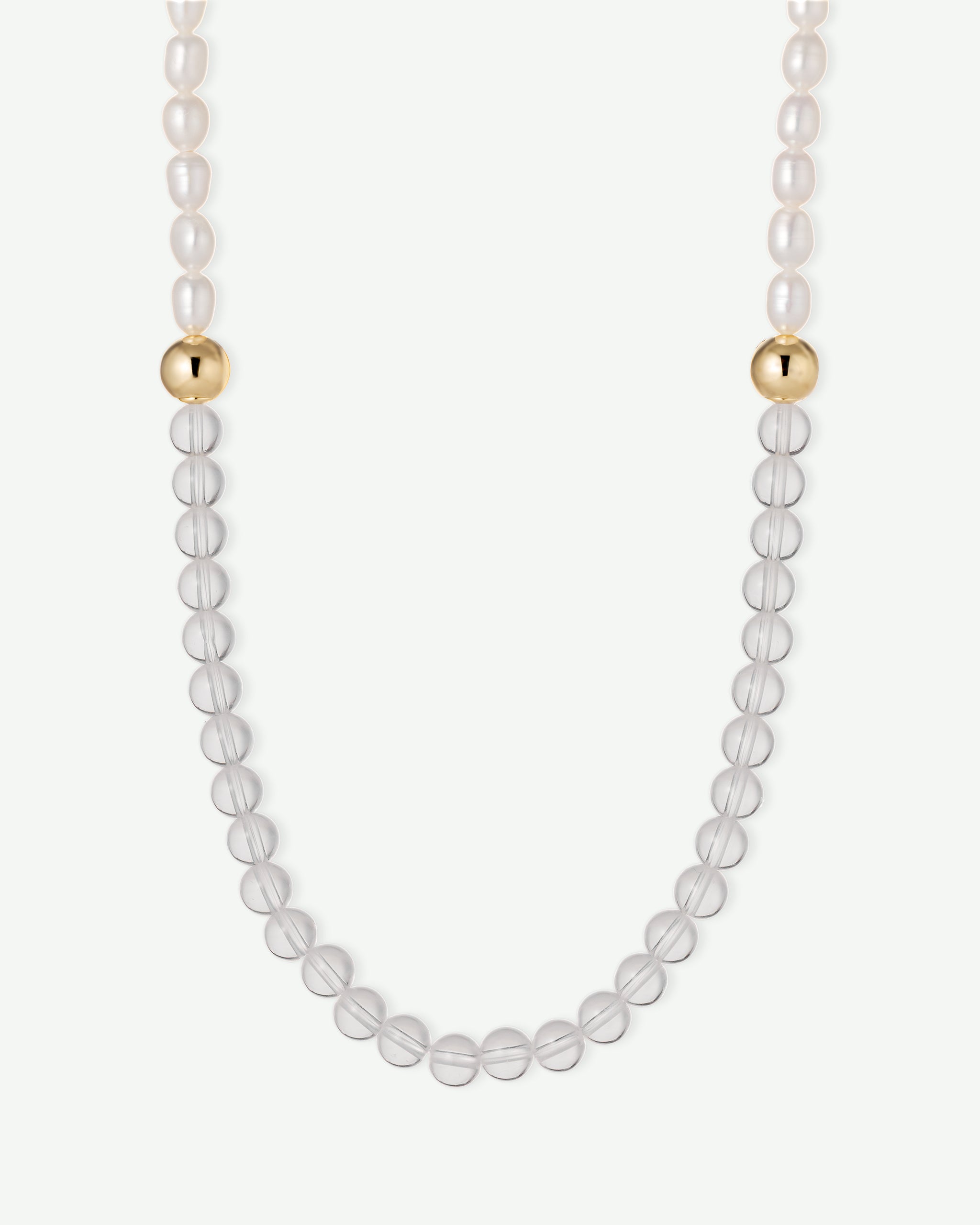Clear Crystal Beaded Bracelet / Necklace