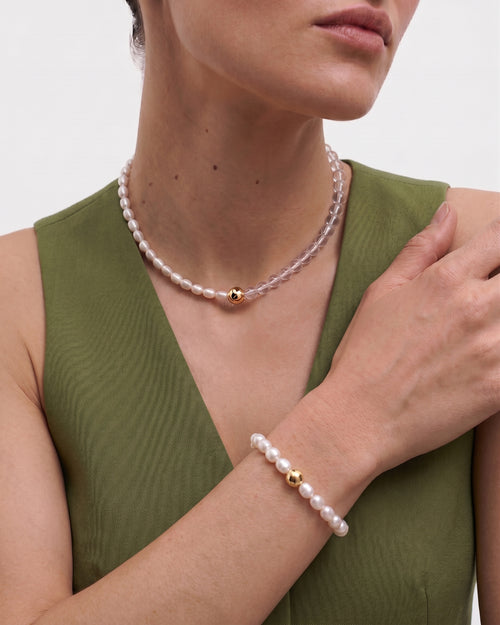 Freshwater Pearl Beaded Bracelet / Necklace