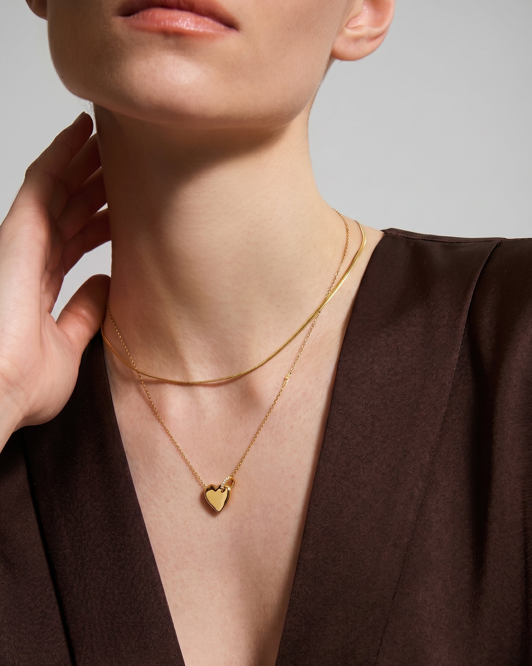 Heart Loop Pendant Necklace