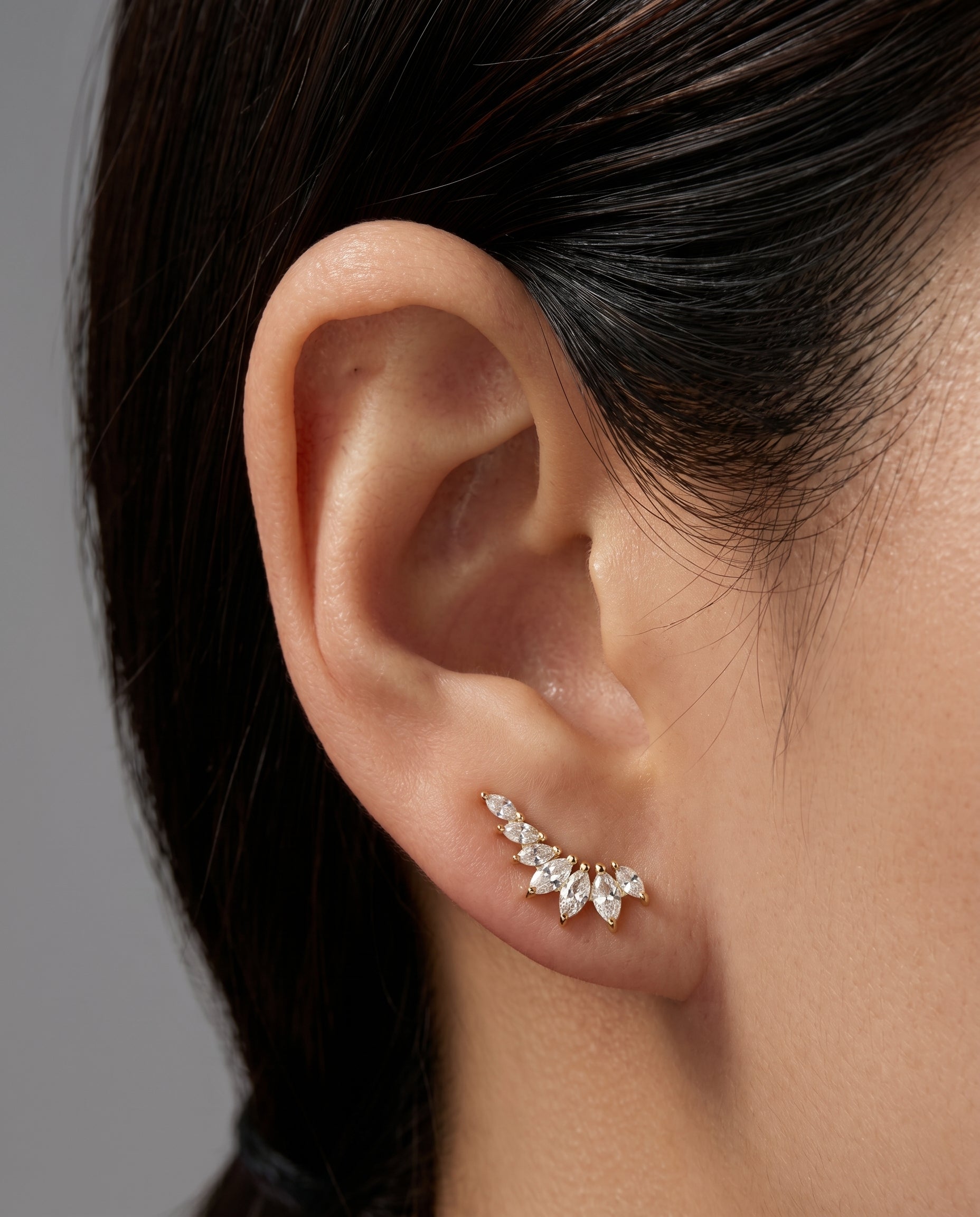 Marquise Ear Climbers