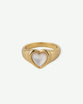 Mother of Pearl Heart Ring