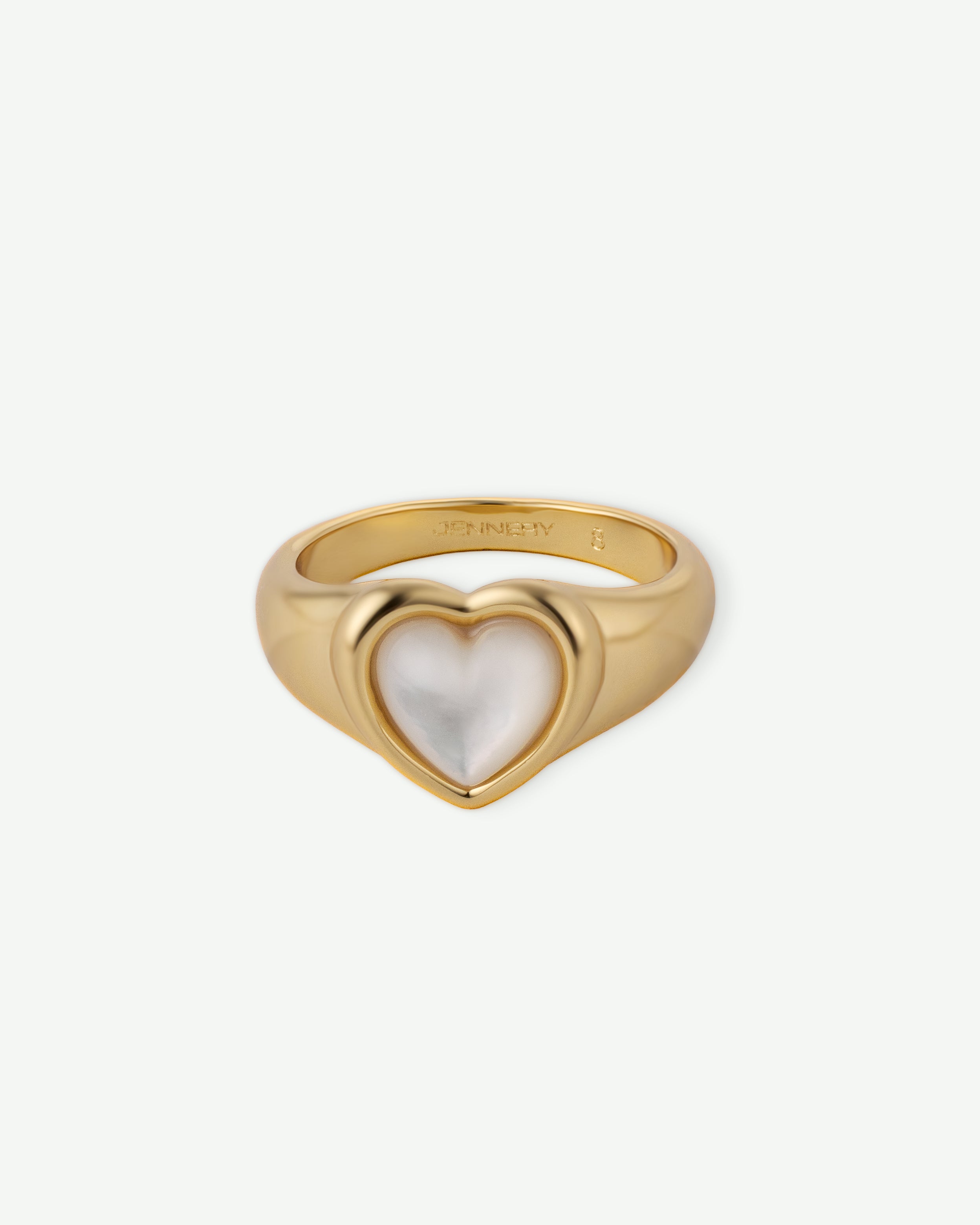 Mother of Pearl Heart Ring