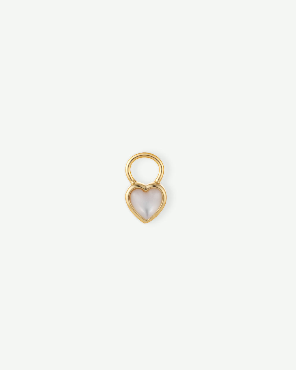 Mother of Pearl Heart Charm