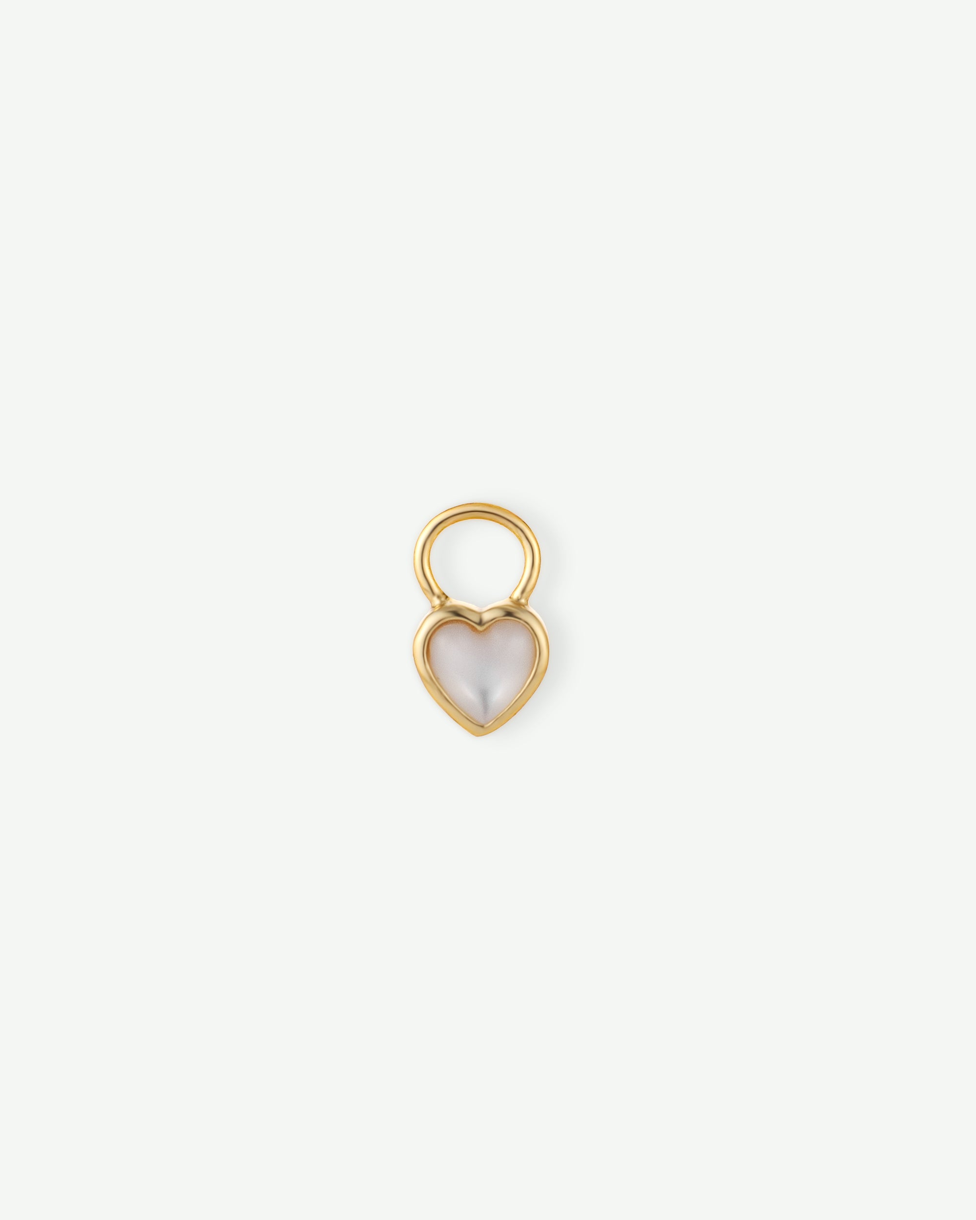 Mother of Pearl Heart Charm