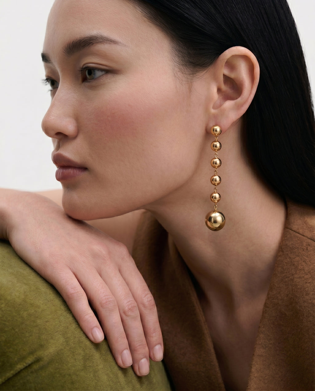 Powerball Long Drop Earrings