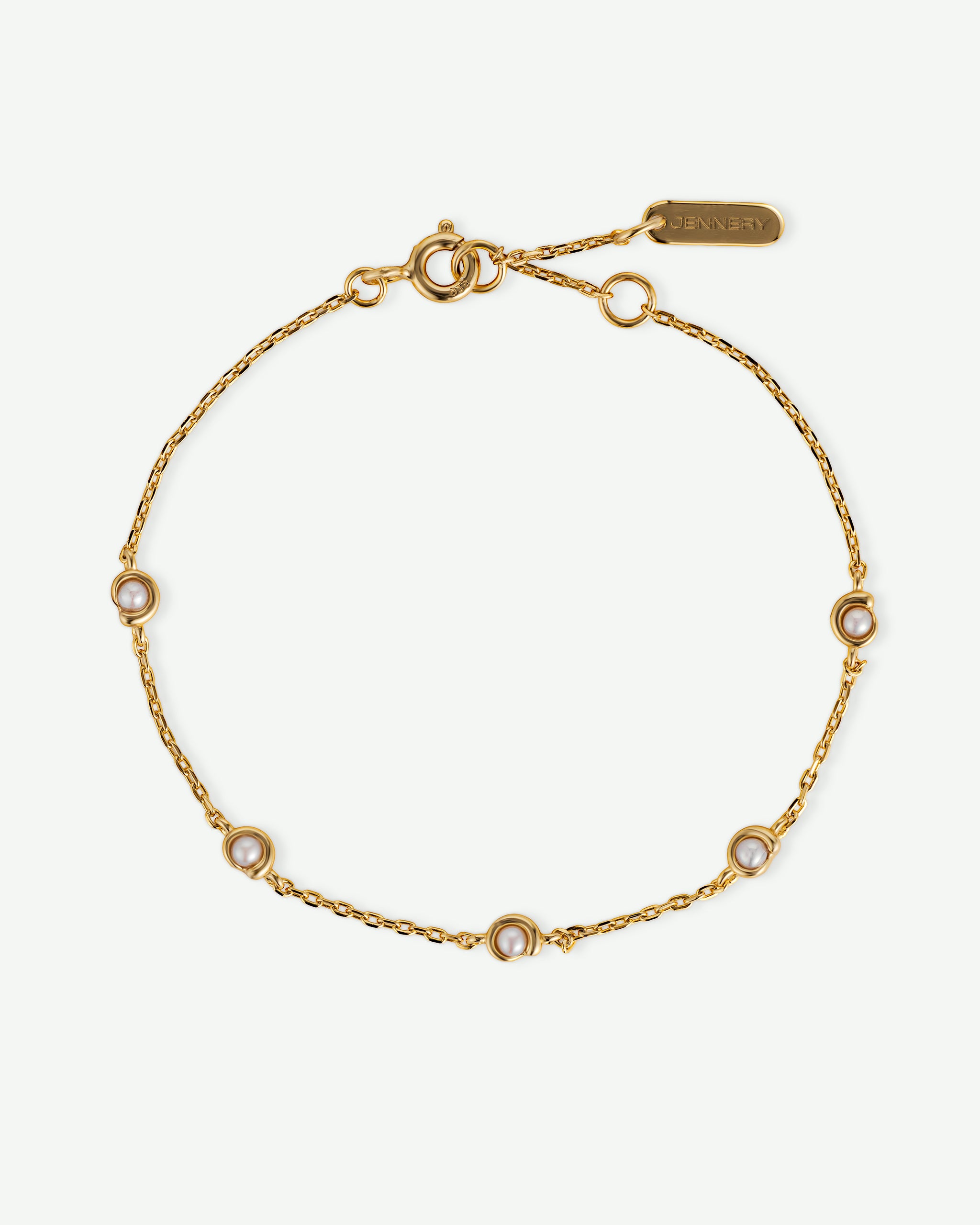 Spiral Pearl Bracelet