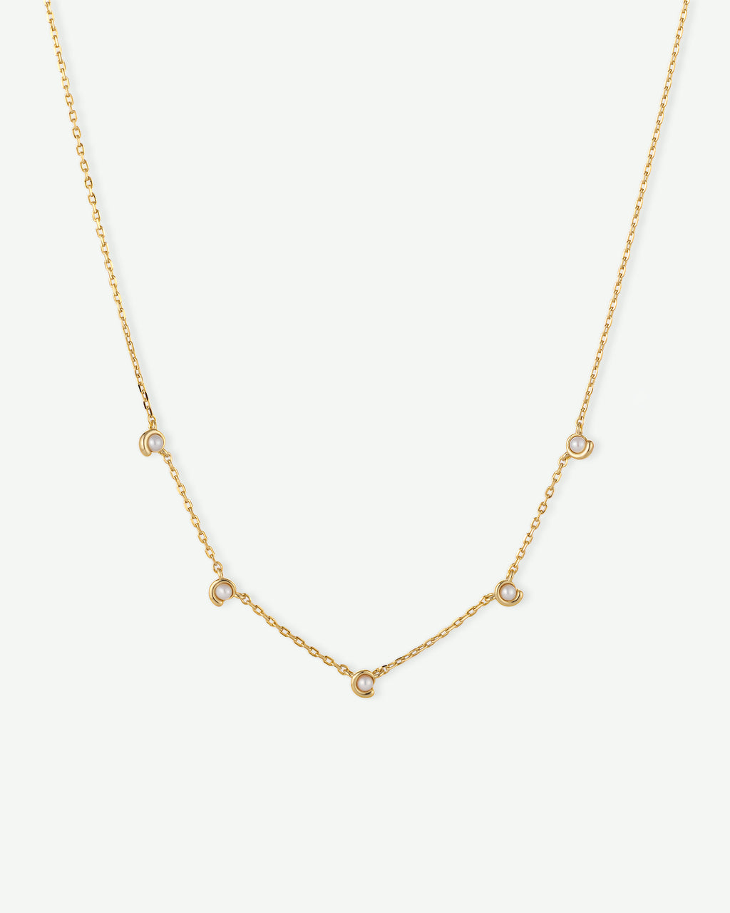 Spiral Pearl Necklace