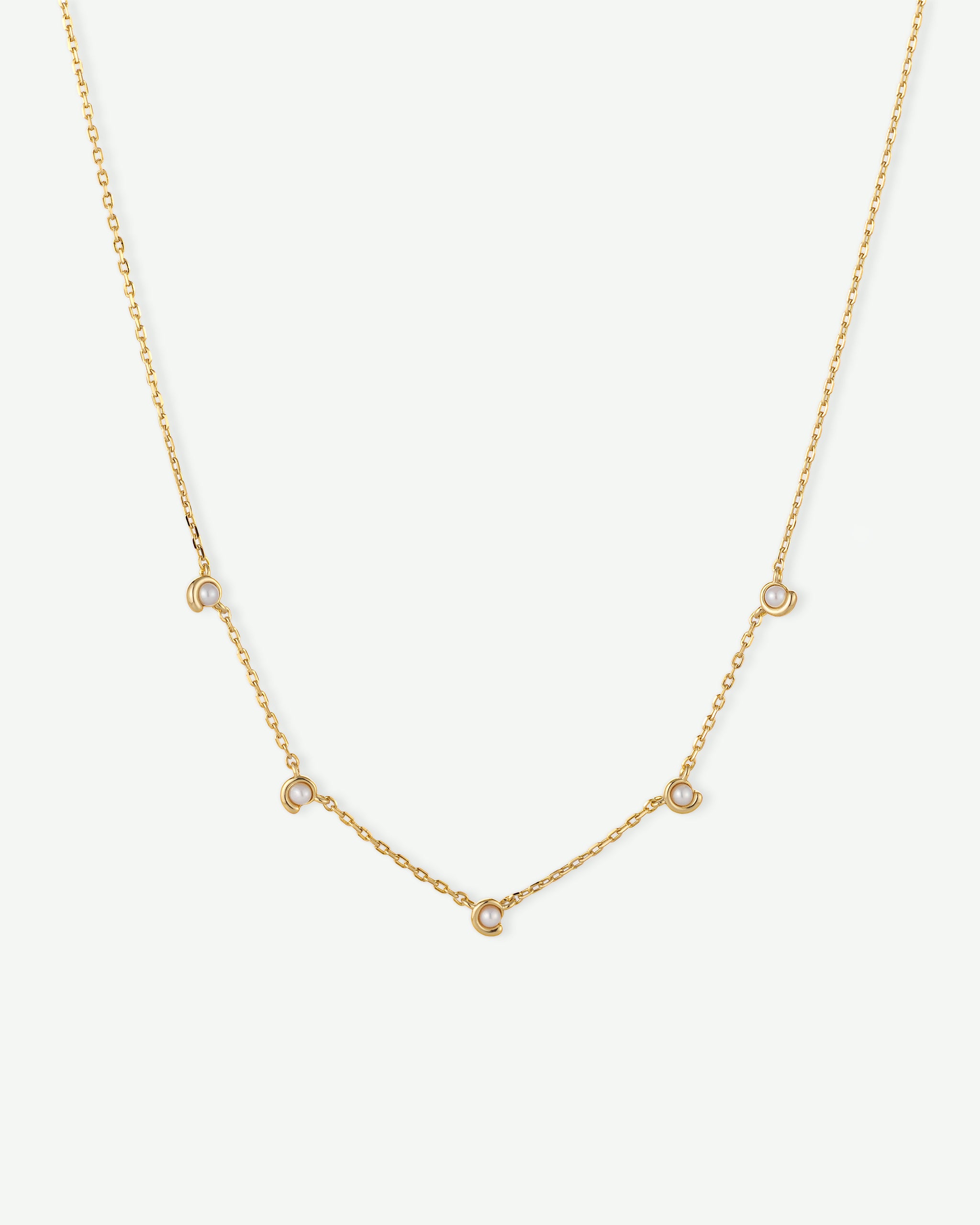 Spiral Pearl Necklace