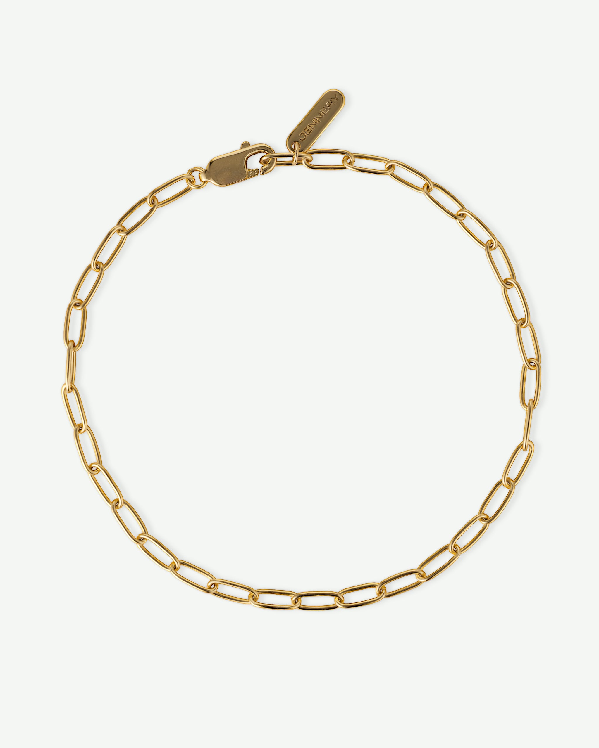 Thin Paperclip Chain Bracelet