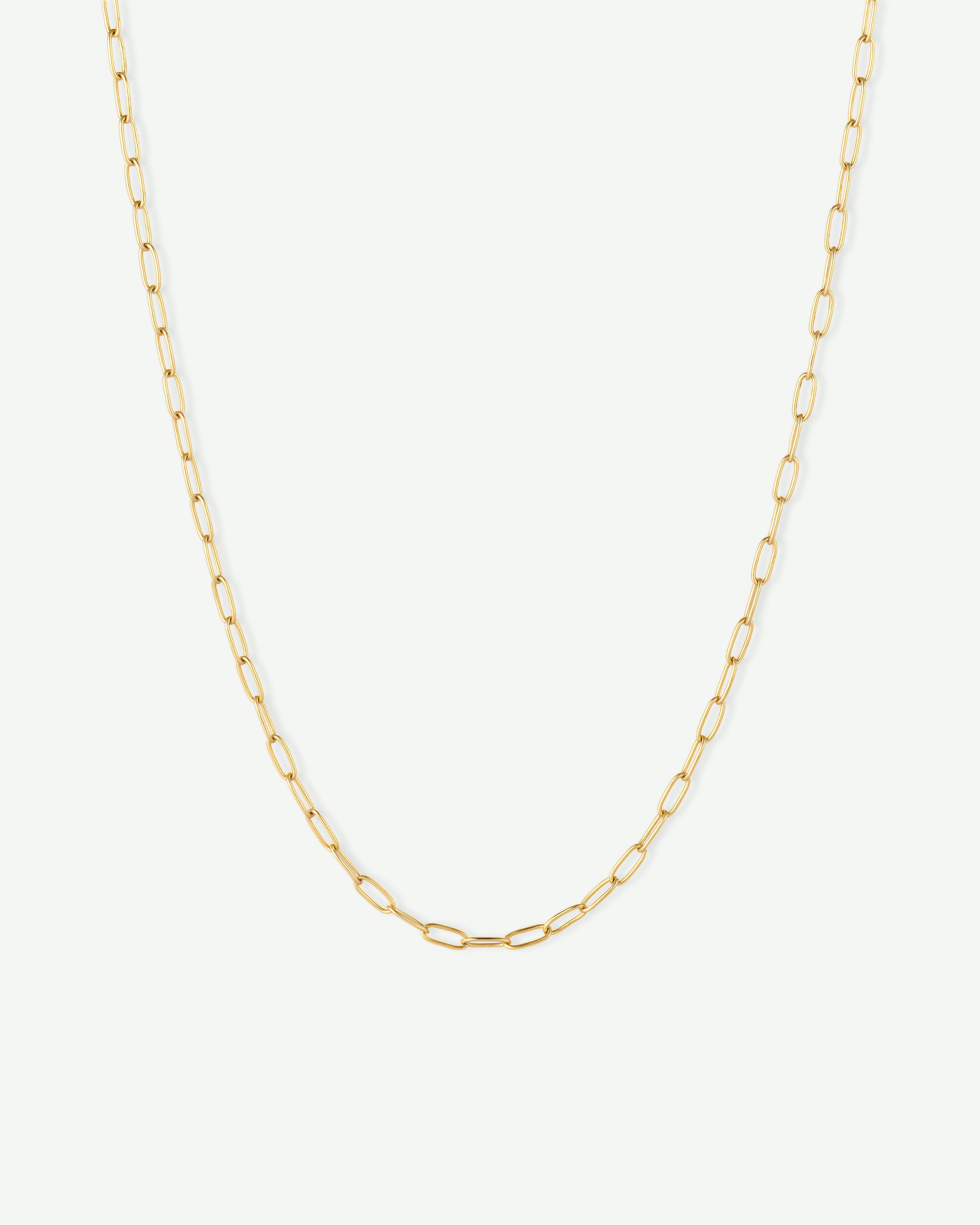 Thin Paperclip Chain Necklace