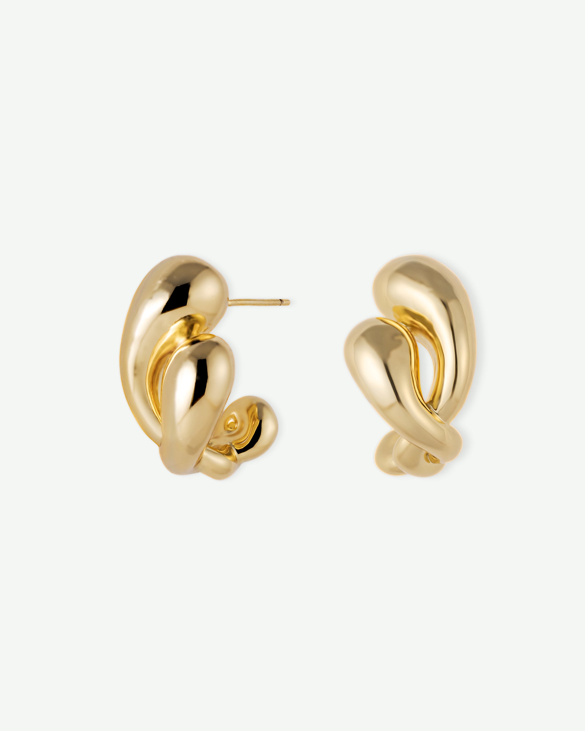 Twisted Liquid Stud Earrings